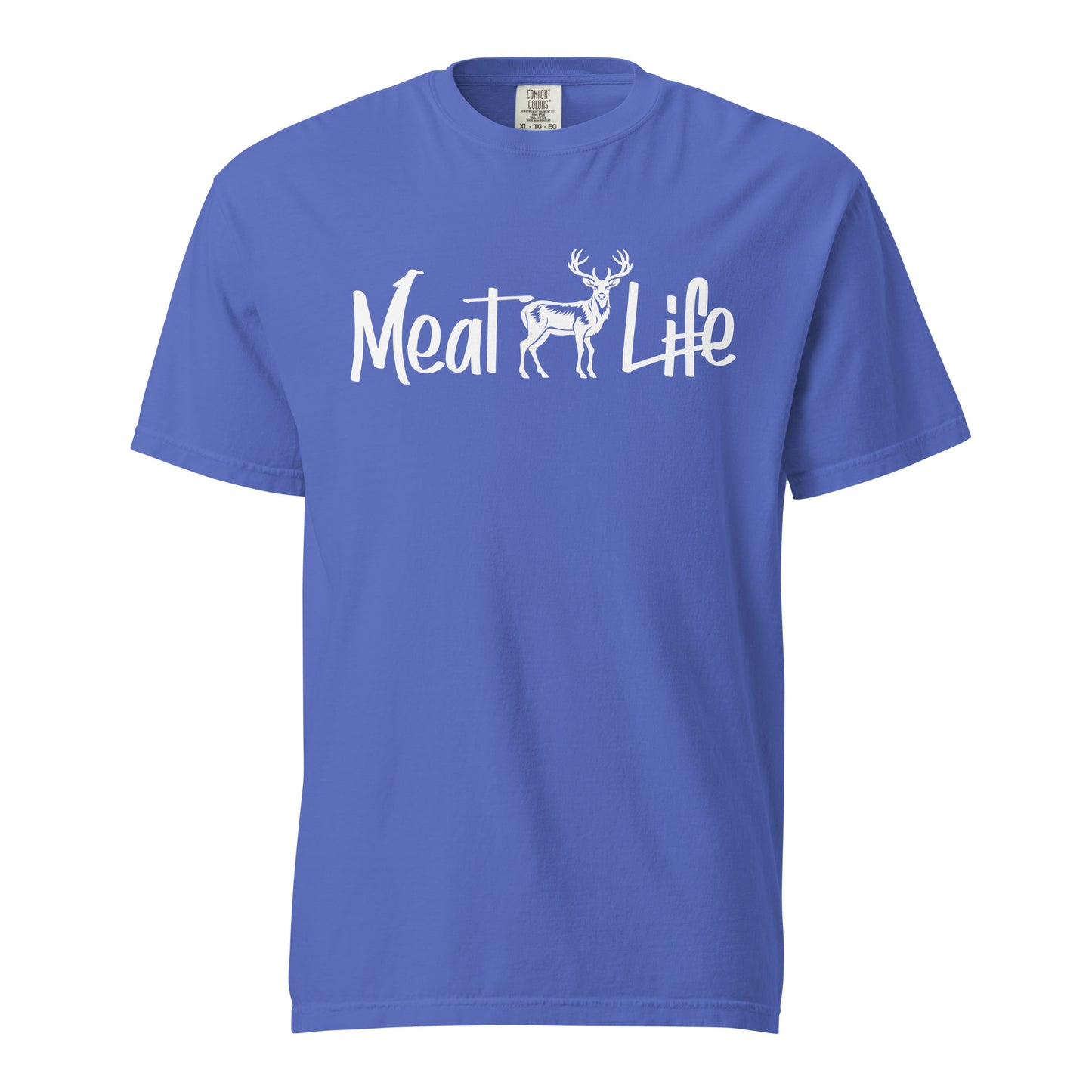 Meat Life Deer in White Unisex Tshirt DTF