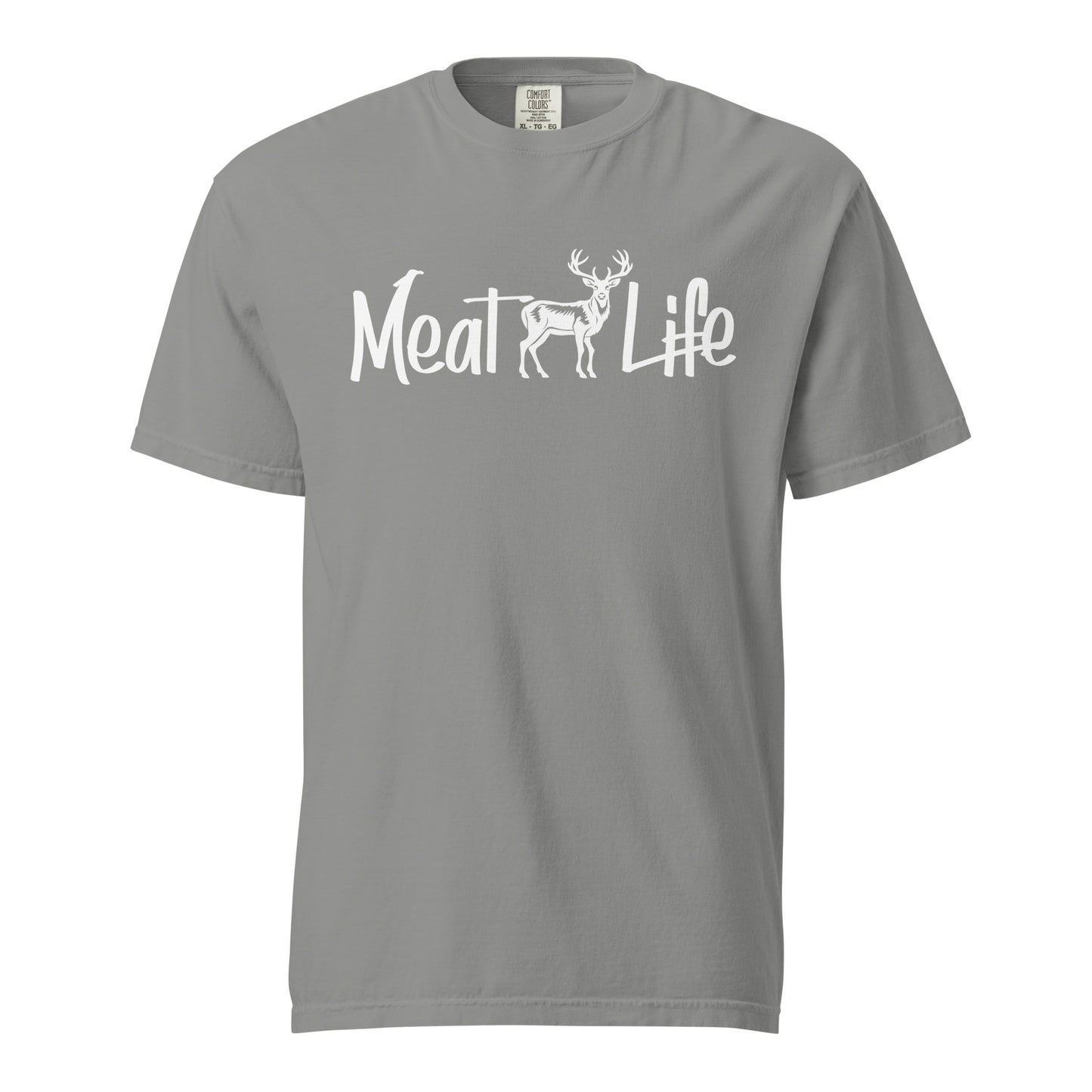 Meat Life Deer in White Unisex Tshirt DTF