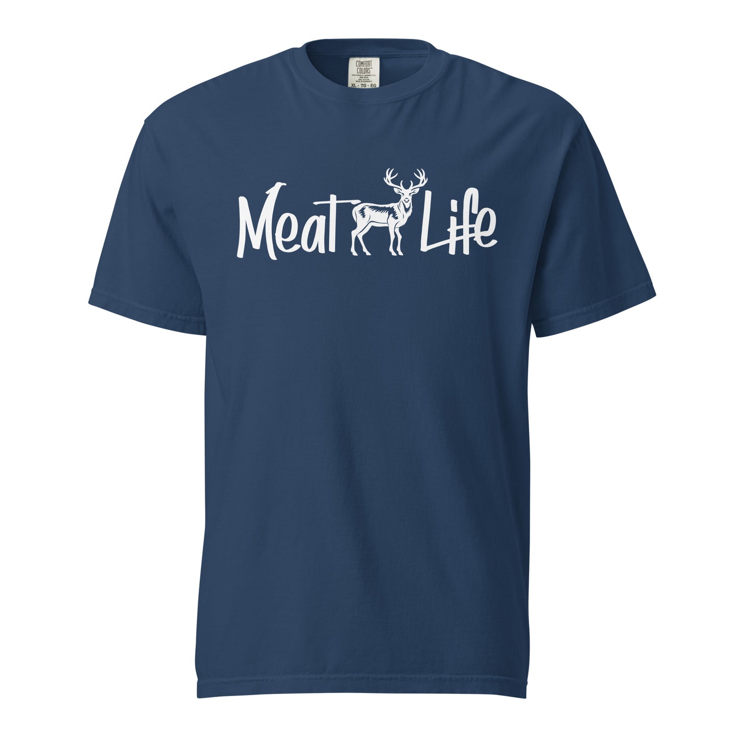 Meat Life Deer in White Unisex Tshirt DTF